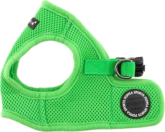 PUPPIA International Harness Soft B Vest, Medium, Green