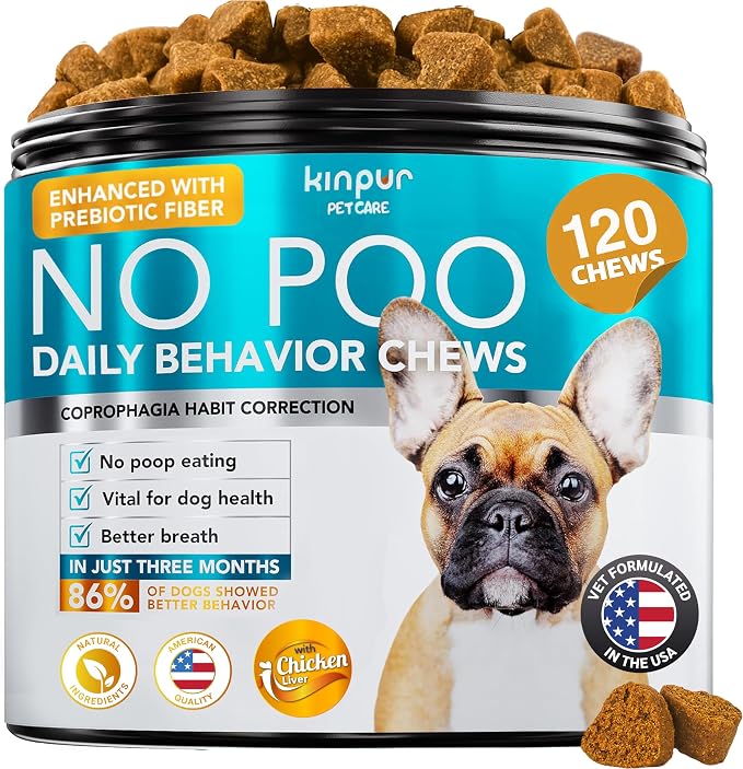 No Poo Chews for Dogs - Stool Eating Deterrent with Probiotics - Gut Health