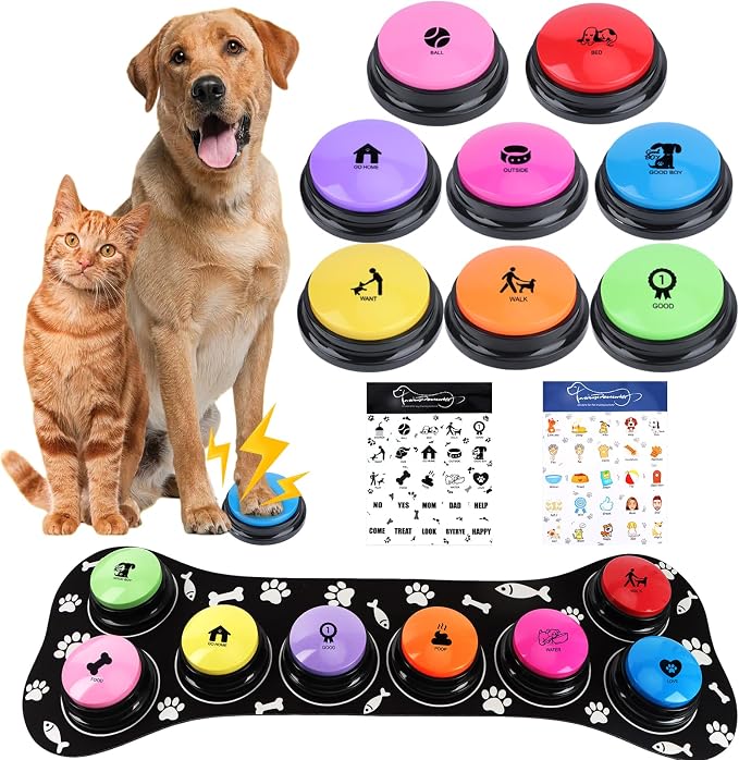 Dog Talking Buttons for Communication, 8 Pcs