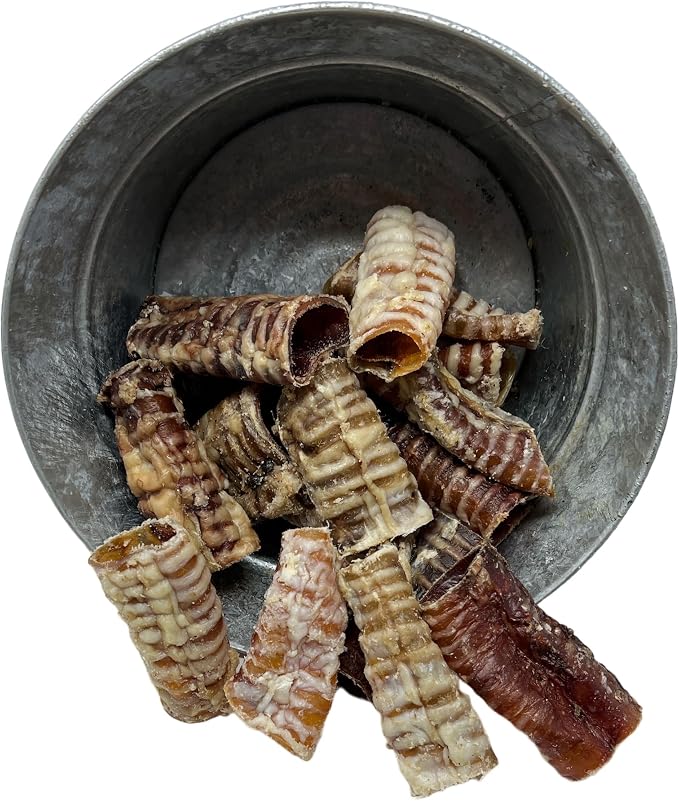 JACK'S PREMIUM Beef Trachea (Moo Tube) Natural Glucosamine Source Thick Beef Dog Chews All Natural Made in USA Single Ingredient Rawhide Alternative (3" 15 Count)