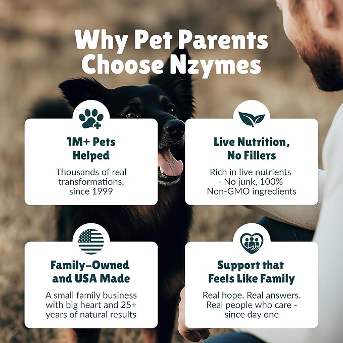 Nzymes Antioxidant Treats - for Dogs Joints, HIPS, Paralysis, Skin, Coat, Hair Loss, Aging, Digestion, Neurological, Seizures - 360 Treats - Made in The USA