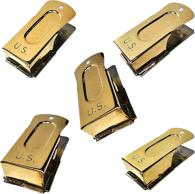 Pet Training Clicker Set, Brass & Steel, Pack of 5