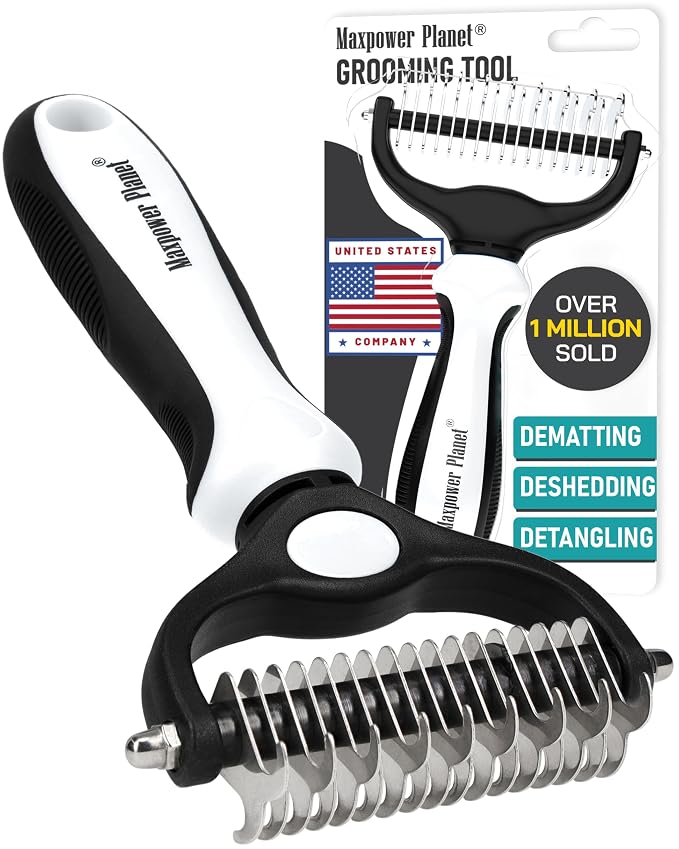 Maxpower Planet Pet Grooming Brush, White