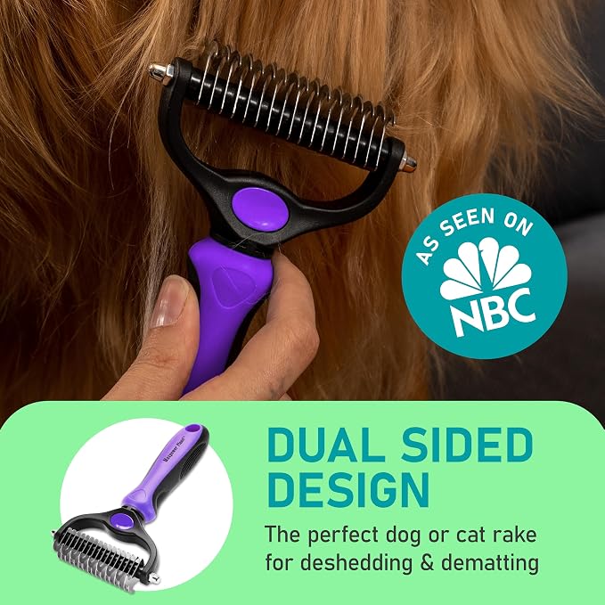 Maxpower Planet Pet Grooming Brush, Purple