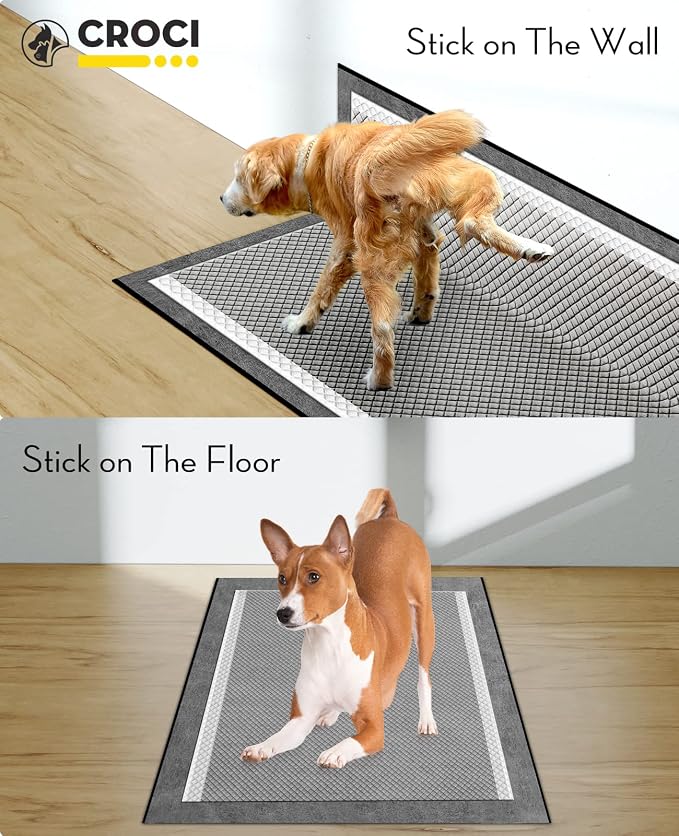 CROCI 28x44in Activated Carbon Pee Pads for Dogs 25 Counts, 30x36in 40 Counts