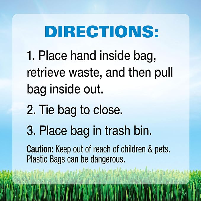 Four Paws Wee-Wee Outdoor Heavy Duty Dog Waste Bags Refill Rolls (90 Count)