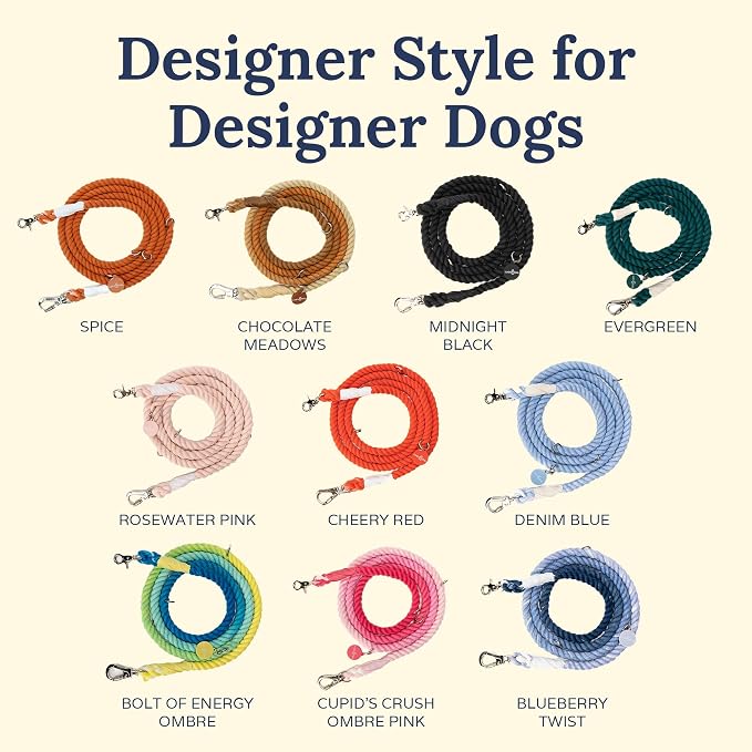 Rosewater Hands-Free Rope Leash