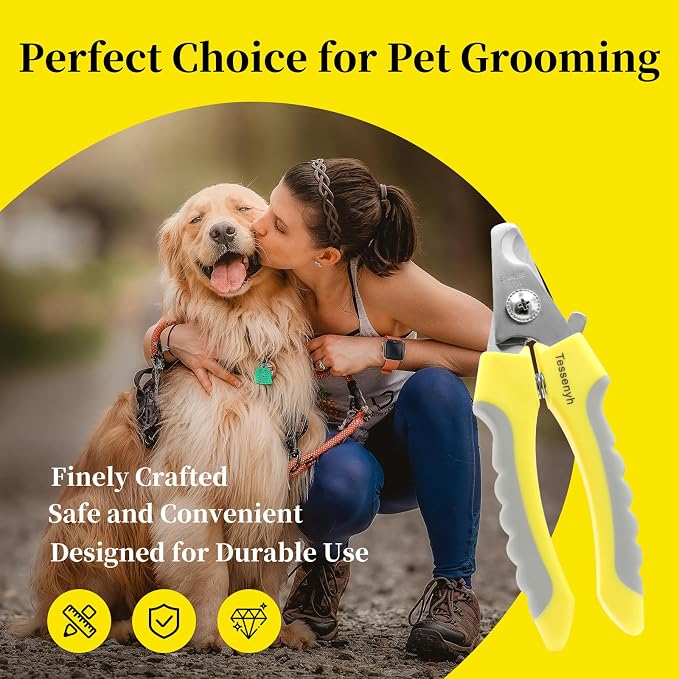 Professional Dog Nail Trimmers, Safety Lock, 6.5in