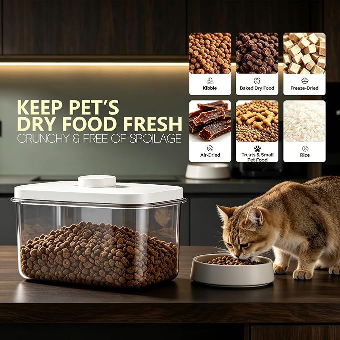 LivLab Mker 10lbs Dog Food Storage Containers With Lids & Cup, 10lbs, (D979)-5.5L-1