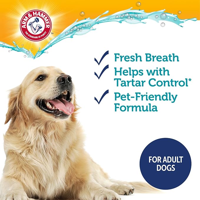 Arm & Hammer Complete Care Enzymatic Dog Toothpaste, Chicken, 6.2 Oz | Fluoride-free formula with baking soda and calcium fights plaque and tartar, freshens breath, value size