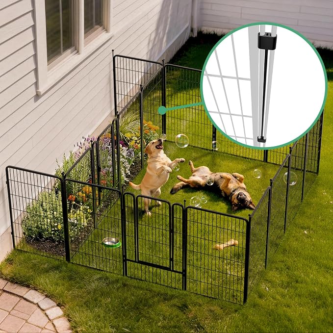 FXW Rollick Unleashed Dog Playpen, 45in, 16 Panels with Connectors, 2-Pack, Large