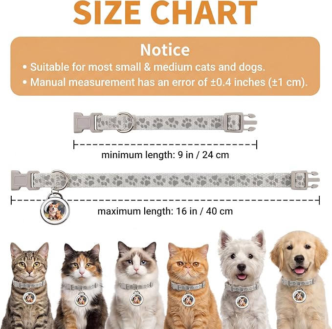 GPS Tracker for Dogs & Cats Smart Collar Real-Time Tracking No Monthly Fee