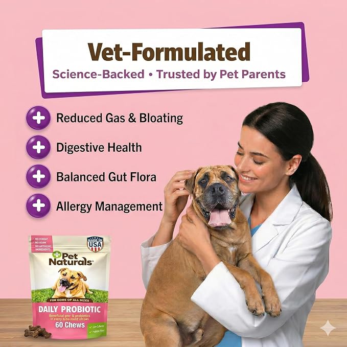 Pet Naturals Daily Probiotic Chews for Dogs - Duck, 60ct