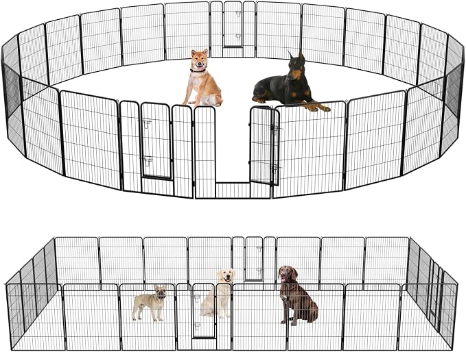 FDW Dog Playpen Kennel, 40in 24 Panels