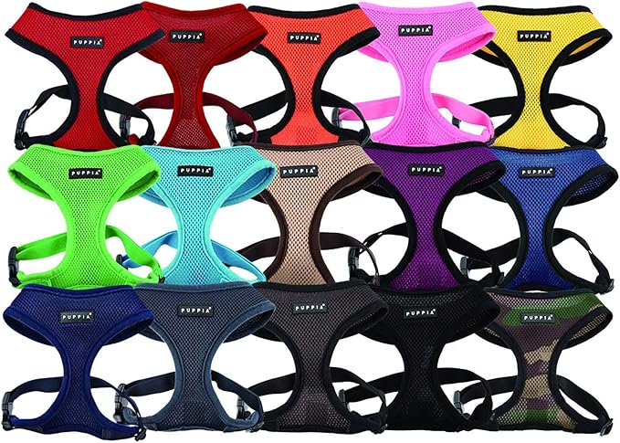 Puppia Soft Dog Harness, Wine, X-Large (PDCF-AC30-WN-XL)