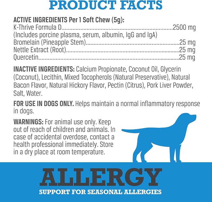 WINPRO All-Natural Allergy Relief and Gut Health Bundle, 120 Chews, Plasma Powered Grain Free Soft Chews Providing Relief from Itchy, Irritated Skin, Digestive Health and Immunity