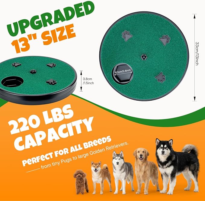 Mcbazel Dog Nail Scratch Board, 13in, with Treat Box