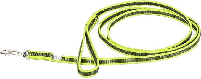 Color & Gray Super-Grip Leash with Handle, 14 mm x 2 m, Neon-Gray