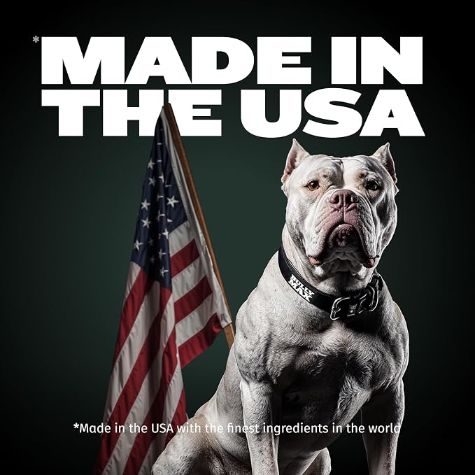 Bully Max 2-in-1 Muscle Builder Chewable Tablets for Puppies & Adult Dogs - Puppy & Dog Vitamins & Supplements for Muscle Gain & Growth - Ultimate Canine Multivitamins for All Breeds & Ages - 60 Tabs