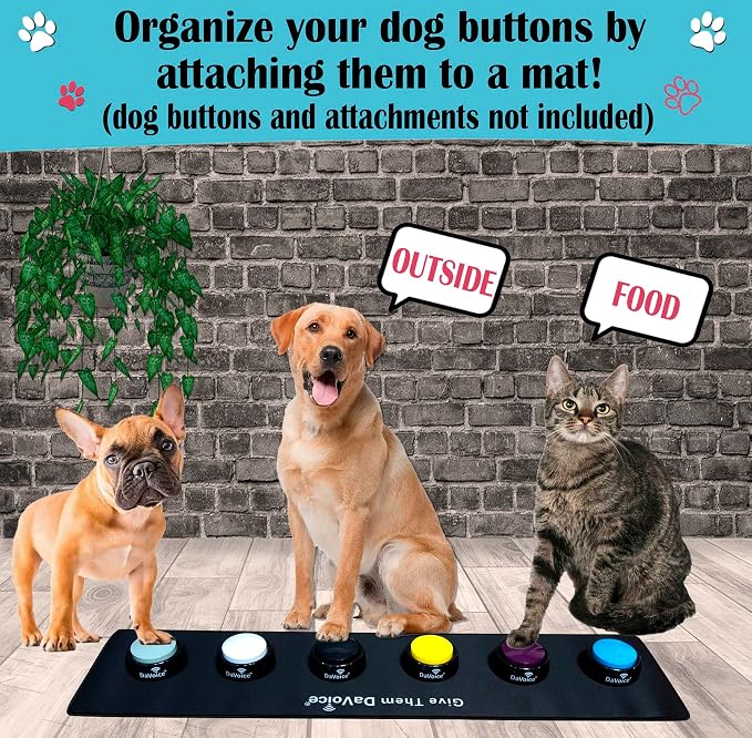 DaVoice Dog Button Mat, 6-Button