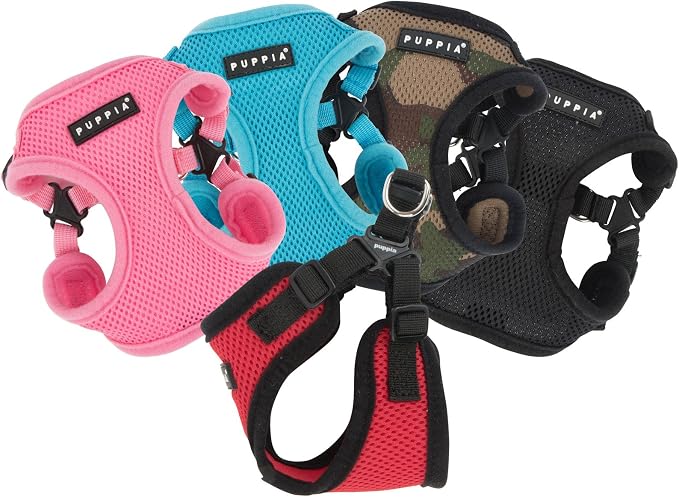 Puppia PARA-HC1533-CA-L Camo Soft Harness C Pet-Vest-Harnesses, LARGE