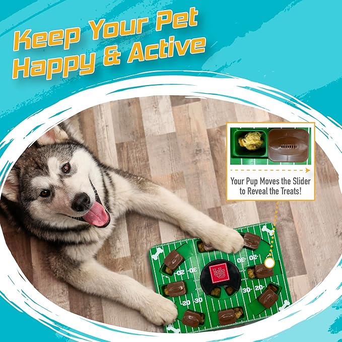 NCAA Puzzle Toy Slow Feeder, Puzzle Treat Dog Toy, Interactive Dog Treat Toy, Dog Puzzle Feeding Slow Toy (Utah Utes)