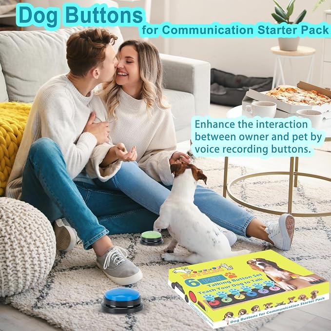 Dog Talking Button Set, 6 Pcs