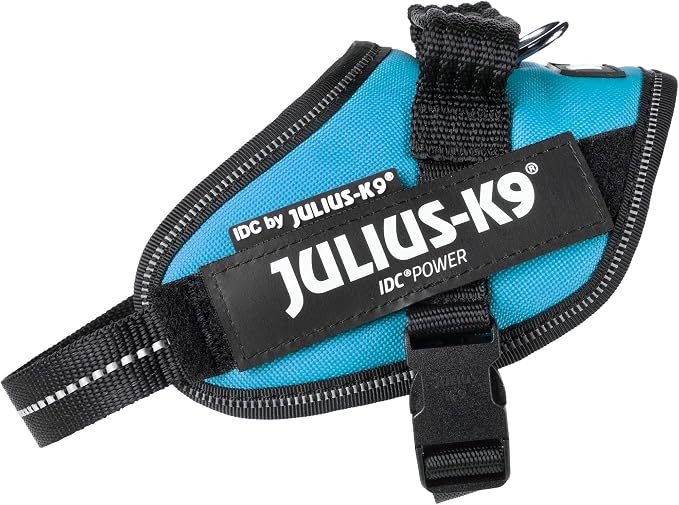 Julius-K9, 16IDC-AM-MM, IDC Powerharness, Dog Harness, Size: Mini-Mini, Aquamarine