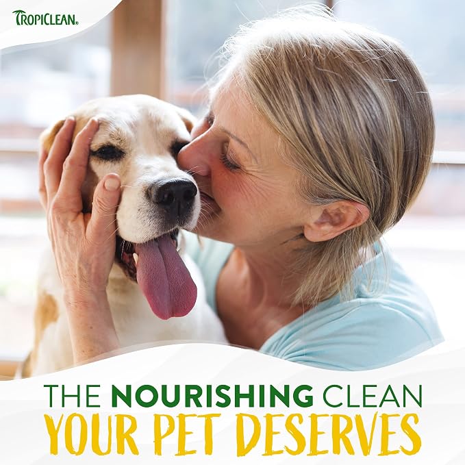 TropiClean Gentle Puppy Shampoo, Sensitive Skin, Coconut Scent, 20oz | For Allergies & Sensitive Skin | Gentle Coconut Scent | Safe for Cats & Kittens | Made in USA