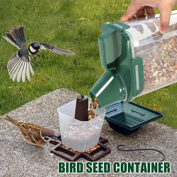 3 Lbs Pet Dog Food Storage Container for Bird Seed Rice Flour, 3 Lbs, Green
