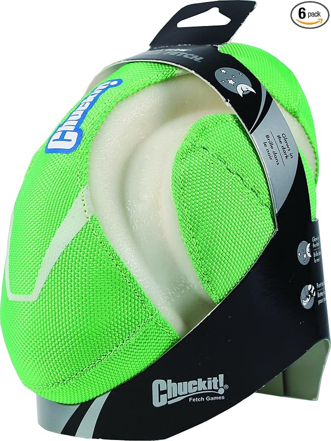 Chuckit! Max Glow Fumble Fetch Dog Football Dog Toy (Pack of 6)