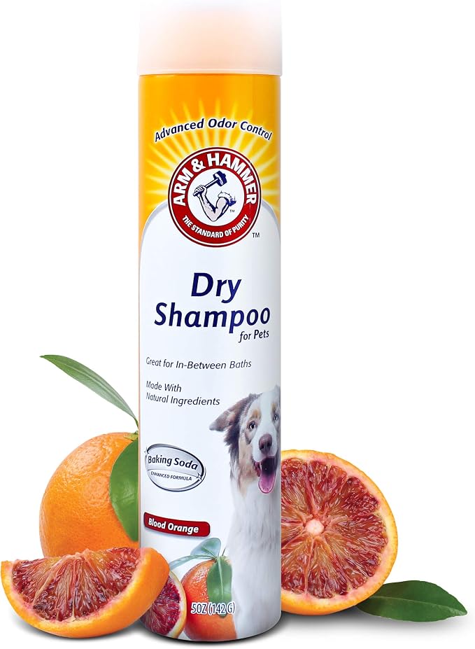 Arm & Hammer Aerosol Dry Dog Shampoo, Blood Orange, 5 Oz, 6-Pack