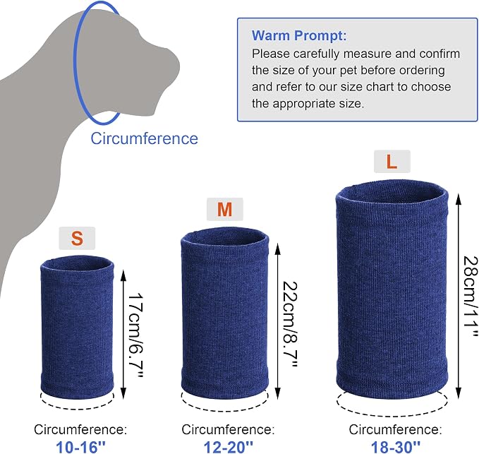Quiet Ears for Dogs, Rbenxia 1 Piece Dog Ear Cover Hoodies Dog Ear Muffs Headband Noise Ear Protection Warm Winter Scarf (Blue, Small)