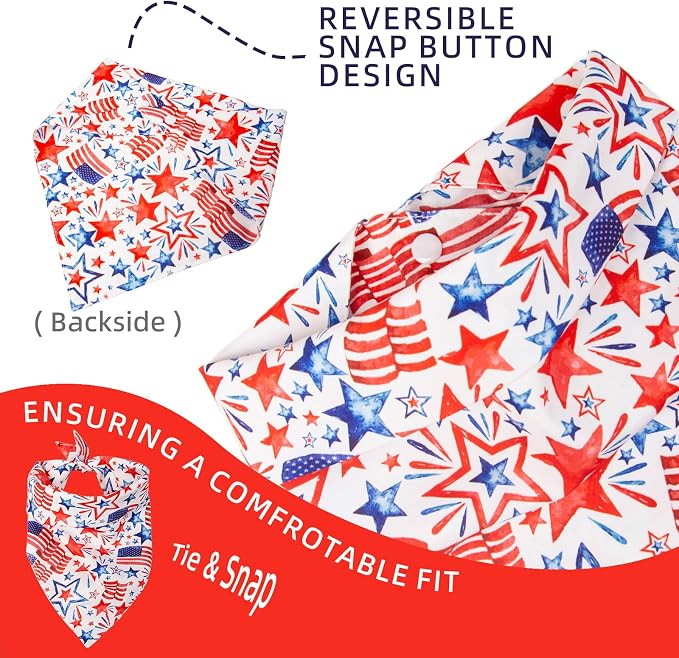 American Flag Dog Bandana, X-Large, X-Large