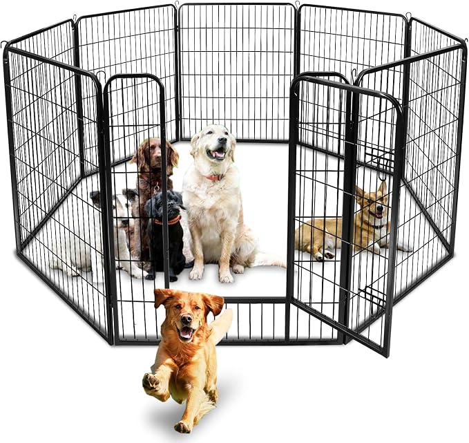 ZENY Dog Playpen, 40in 8 Panels
