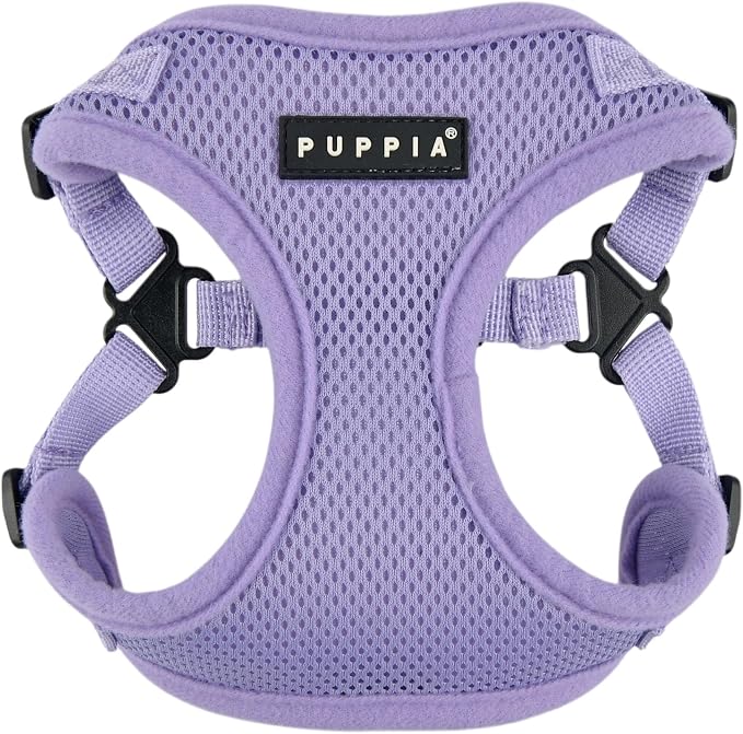 Puppia Comfort Dog Harness C (Step-in) Fashionable Mesh Spring Summer Harness for Small Dogs, Violet, Small