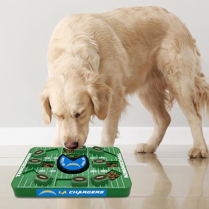 Pets First NFL Los Angeles Chargers Large Puzzle Toy, Dog Puzzle Treat Toy, New Large Size, Interactive Dog Treat Toy, Dog Slow Feeding Toy