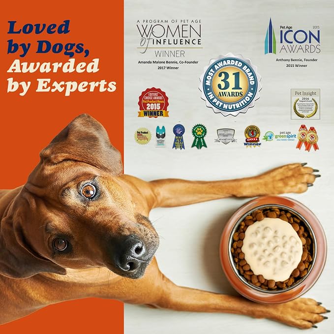 CLEAR CONSCIENCE PET® Arfredo SuperGravy® Dog Food Topper Hydration Broth Mix Greek Yogurt Cheese Blend Kibble Seasoning Probiotics Prebiotics Enzymes Taurine 4.5 oz. 30 Scoops, All Life Stage