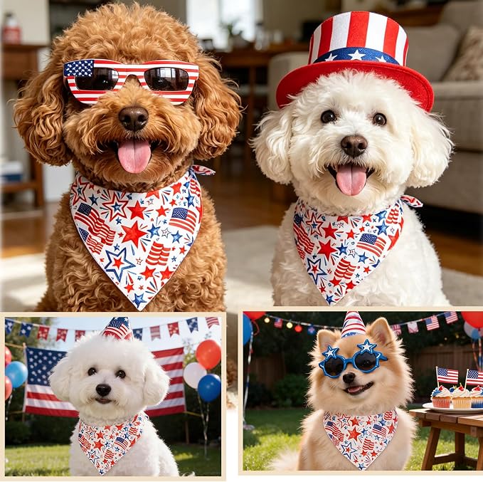 American Flag Dog Bandana, X-Large, X-Large