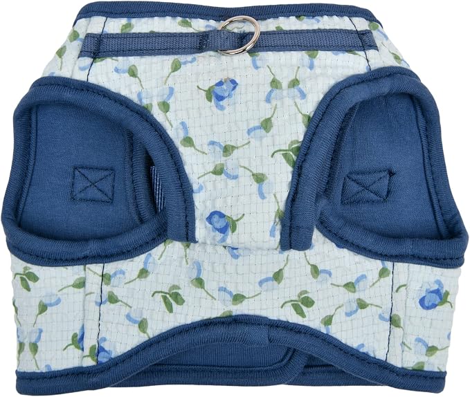 Puppia Spring and Summer Fashion Step-in Vest Dog Harness, Blue_Florian, Extra Large