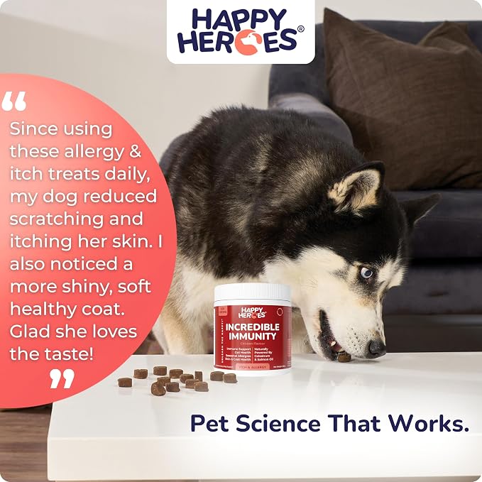 Incredible Immunity Supplement for Dog Allergy & Itch Relief
