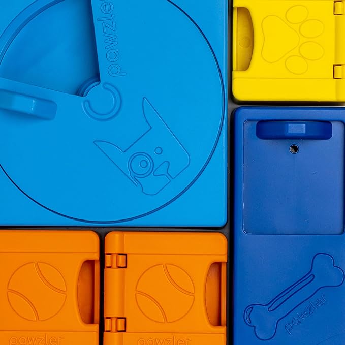 Rainbow Set Pawzler - Modular Dog Puzzle | Pawzler Interactive Dog Treat Puzzles for Canine Enrichment