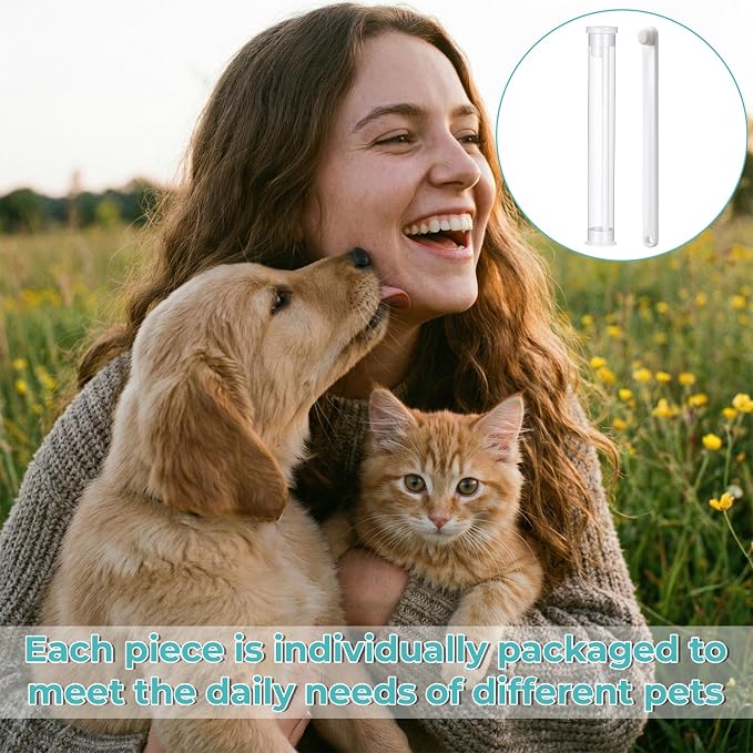 Styquenzer 5 PCS Pet Toothbrush for Cats and Dogs, 360 Degree Ultra Soft Bristle Puppy Tooth Brush Kit, Ergonomic Pet Toothbrush for Deep Cleaning Dental Care, Gentle on Gums for Kitten Small Dogs