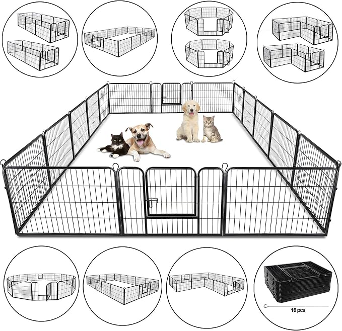 ZENY Dog Playpen, 24in 16 Panels