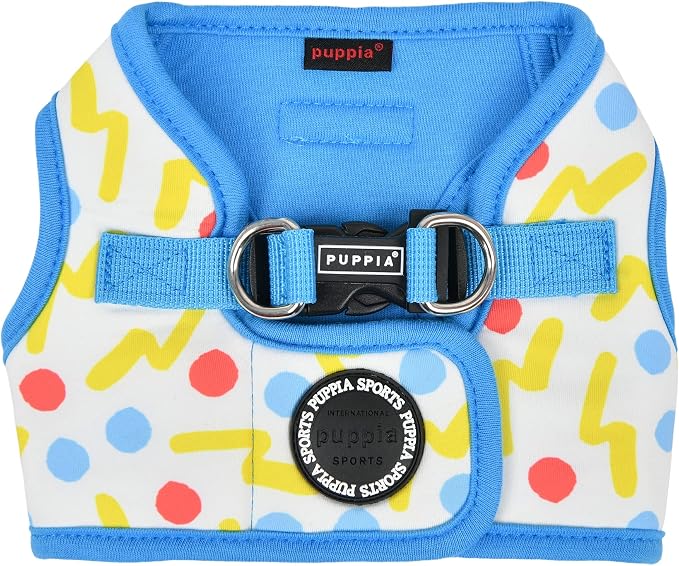 Puppia FETE Step-in Vest Dog Harness No Choke No Pull Walking Training for Small and Medium Dog - Blue - S