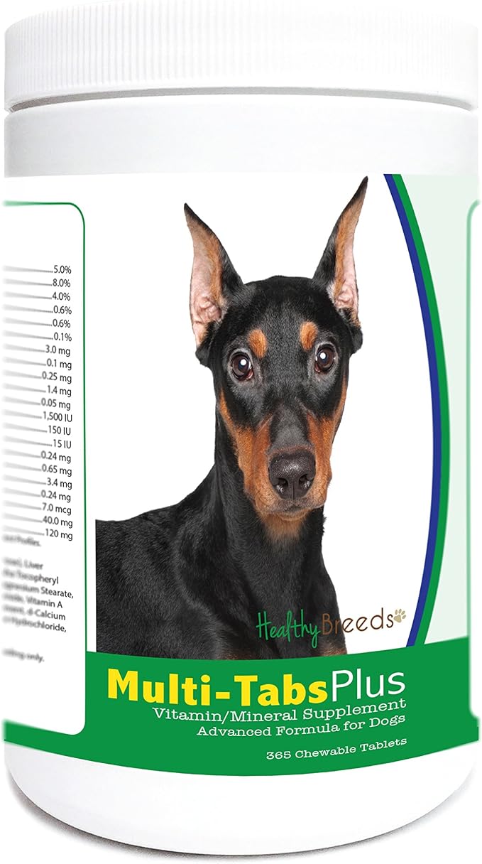 Healthy Breeds German Pinscher Multi-Tabs Plus Chewable Tablets 365 Count