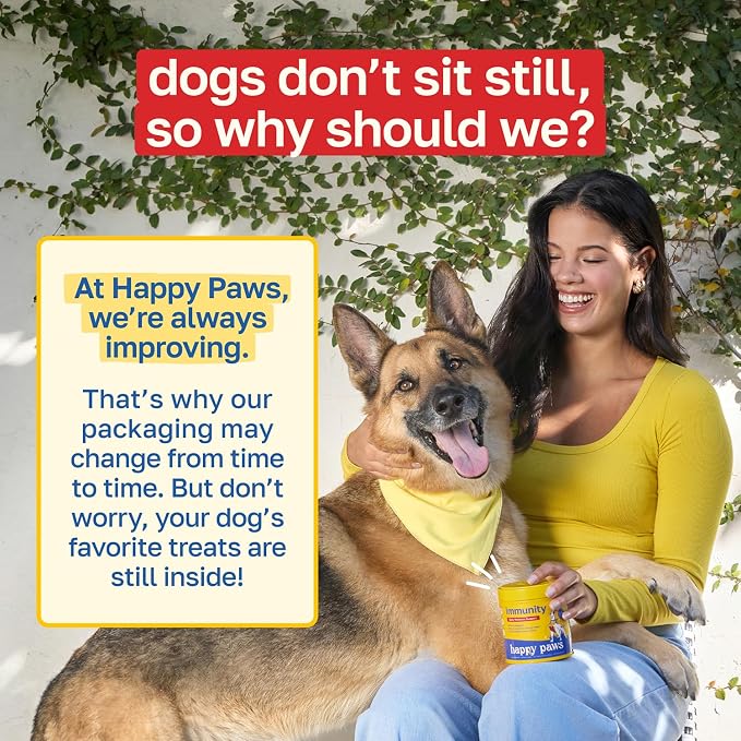 Happy Paws Dog Allergy Chews Supplement 100 Soft Chews Immunity