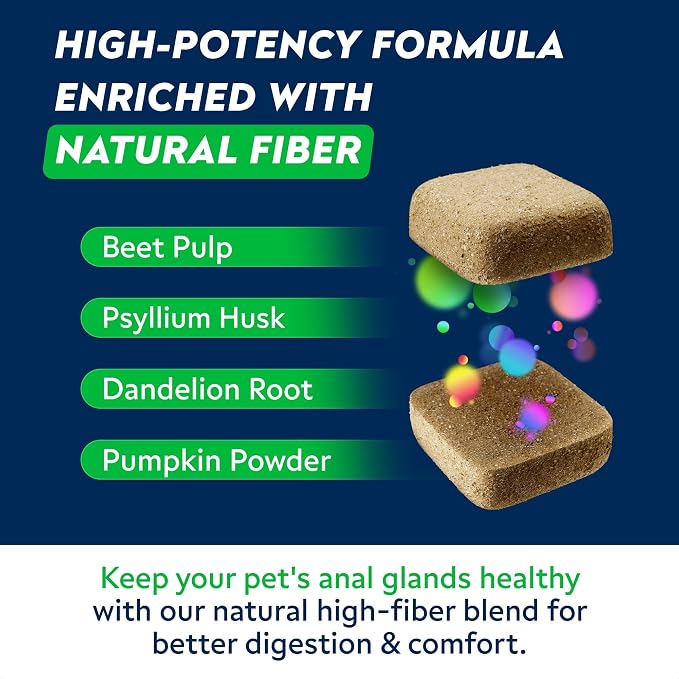 STRELLALAB Anal Gland Support Chews - Scoot Treatment - Digestive Enzymes
