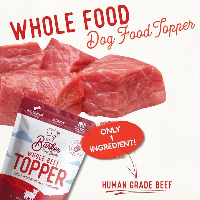 Beg & Barker Beef Dog Food Topper - Single Ingredient, 8oz