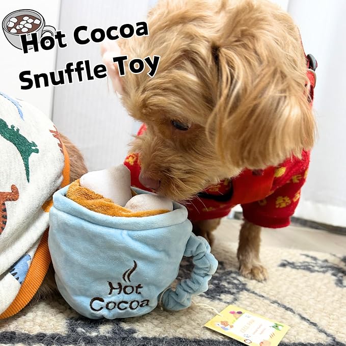 CECE PAW Dog Puzzle Toy, Treat Dispensing Enrichment Toys, Hide and Seek Interactive Dog Toys for Boredom and Mental Stimulation, 5 Pack Squeaky Crinkle Snuffle Mat for Puppy Small Dogs
